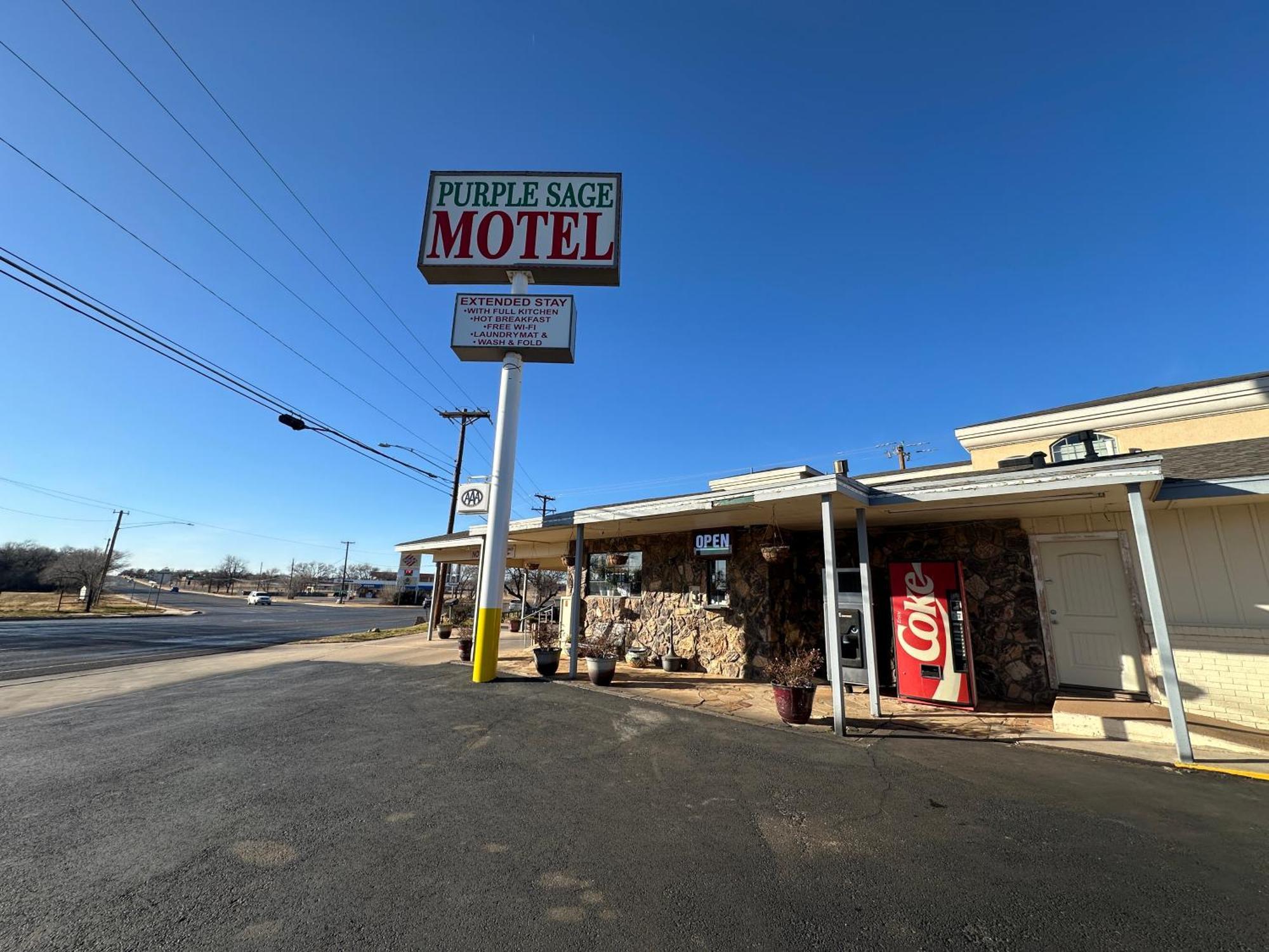 Motel Purple Sage By Oyo Snyder Tx Exterior foto